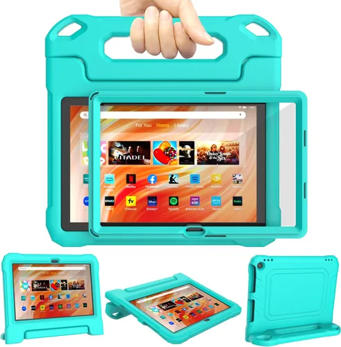 Vista 14 de DJ&RPPQ Funda para niños, EVA Strong Anti Drop es adecuada para tabletas de 10 pulgadas. No compatible con iPad de 10 pulgadas, color negro