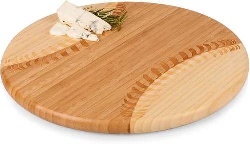 Vista 6 de TOSCANA - Tabla de quesos de béisbol Home Run de la marca Picnic Time, tabla de charcutería, plato para servir, tablas de queso, tablas
