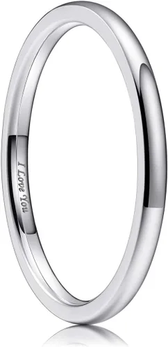 Vista 21 de King Will Alianza de boda de acero inoxidable 316L para hombres y mujeres, anillo de boda de 0.31 a 0.315 pulgadas de ancho, chapado en negro