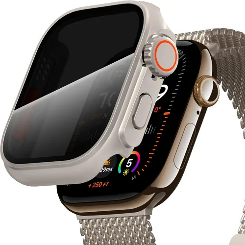 Vista 16 de Suoman para Apple Watch Protector de Pantalla de Vidrio Templado de 40 mm, [Aspecto Ultra] Funda Protectora Dura de PC para Todo el Contorno
