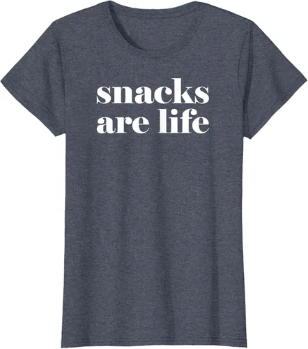 Vista 37 de Snacks Are Life - Camiseta divertida para amantes de los aperitivos, Negro