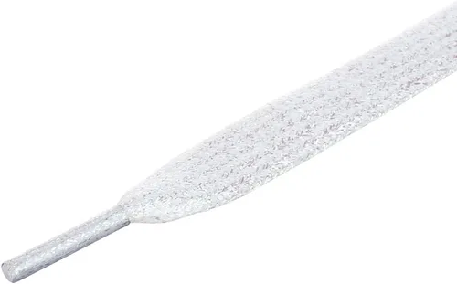 Vista 6 de Allegra K Zapatillas planas brillantes y brillantes con purpurina y cordones para zapatos, Metálico