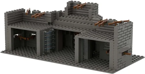 Vista 3 de Montain Cave - Bloques de construcción de guerra, kit de construcción de bricolaje compatible con todas las principales marcas (# 4)