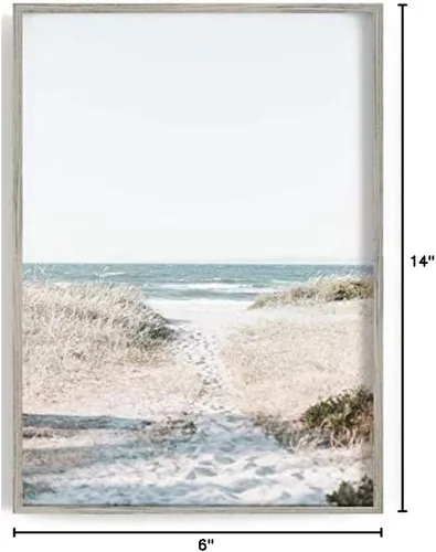 Vista 4 de Juego de 6 impresiones de arte costero para pared, impresión de verano California, impresión del océano, impresión de playa, camioneta, arte pastel
