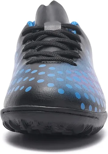 Vista 3 de LANDHIKER Tacos de fútbol para niños y niñas, zapatos de fútbol para interiores y niños pequeños y grandes