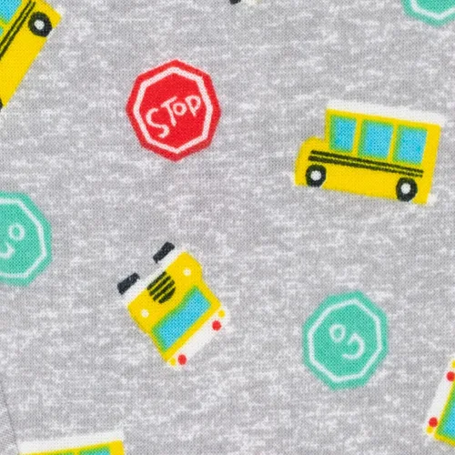 Vista 4 de CoComelon JJ - Paquete de 2 pantalones deportivos de forro polar para niños pequeños, Azul Patchwork