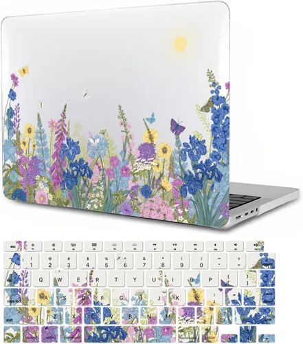 Vista 16 de Funda compatible con MacBook Pro de 13 pulgadas 2012 2011 2010 2009 2008 versión A1278, funda protectora de plástico duro y cubierta de teclado