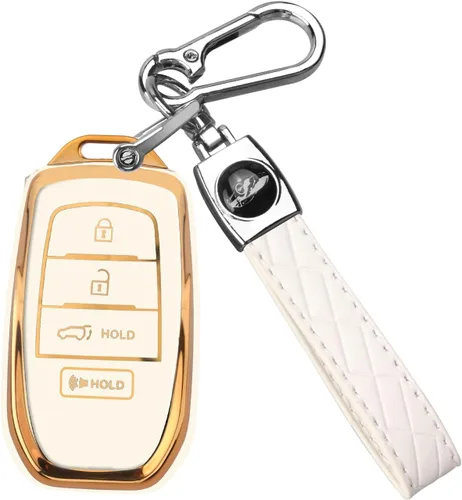 Vista 21 de Funda para llavero de Toyota con 3 botones (oro/negro)