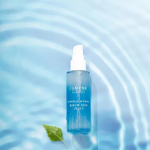 Vista 8 de Lumene Nordic Hydra [Lähde] Birch Dew Jelly - Suero hidratante facial doble con ácido hialurónico y savia de abedul nórdico, suero facial Faily