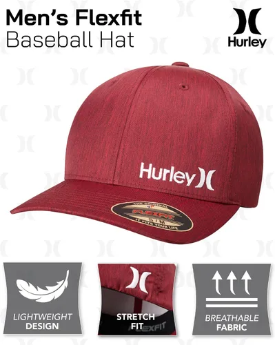Vista 2 de Hurley Men's One & Only Corp Flexfit Perma Curve Bill Baseball Hat