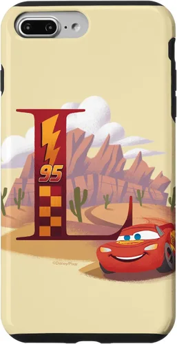 Vista 12 de Disney & Pixar - Carcasa para iPhone 17, diseño de letra L con monograma de letras L Lightning McQueen