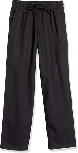 Vista 6 de Tienda Essentials Women's Linen Blend Drawstring Wide Leg Pant (Available in Plus Size)