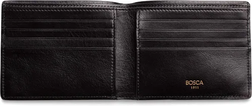 Vista 4 de Bosca - Cartera ejecutiva de piel de 8 bolsillos para hombre