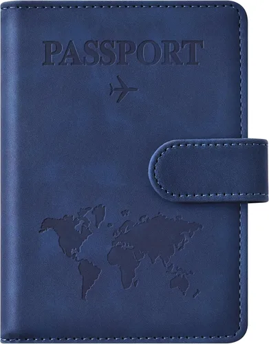Vista 12 de Combo de tarjetero para pasaporte y vacuna, soporte para pasaporte con ranura para tarjeta de vacuna, cartera para pasaporte, funda para pasaporte