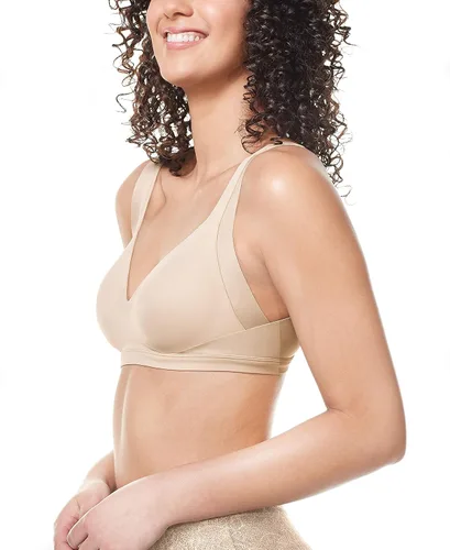 Vista 3 de Warner's - Brasier para mujer No Side Effects, con aros, alisador de axilas y espalda, inalámbrico, ligeramente forrado, estilo camiseta Ra2231a