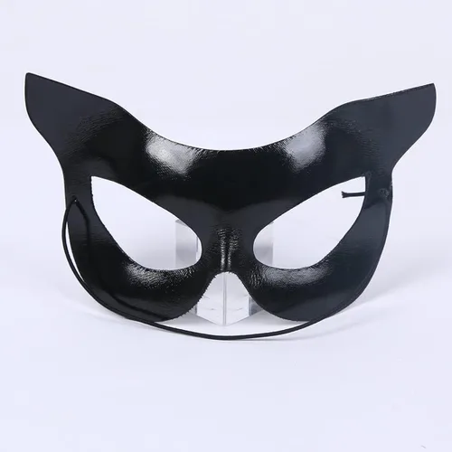 Vista 2 de DDazzling Máscara de gato para mujer, accesorio de disfraz de media cara, recuerdos de fiesta