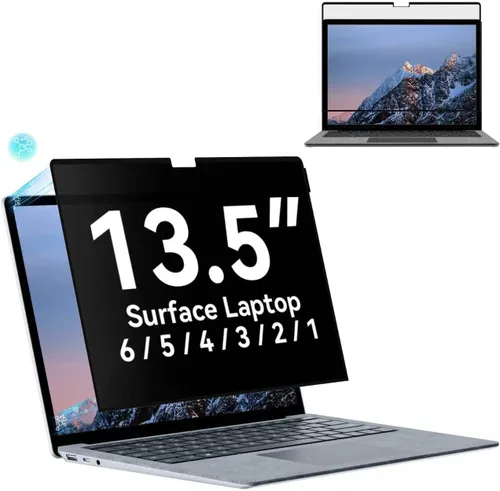 Vista 45 de Protector de pantalla de privacidad compatible con iPad de 10.2 pulgadas (9ª/8ª/7ª generación, 2021/2020/2019), filtro espía de luz azul