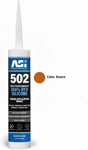Vista 6 de Sellador de silicona 100% RTV - Tubo exprimible de 2.8 oz - Transparente