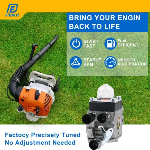 Vista 4 de FitBest C1Q-S68 Kit de afinación de carburador para soplador de hojas Stihl BG45 BG46 BG55 BG65 BR45C SH55 SH85 – Sustituye Zama C1Q-S64/C1Q-S68 e