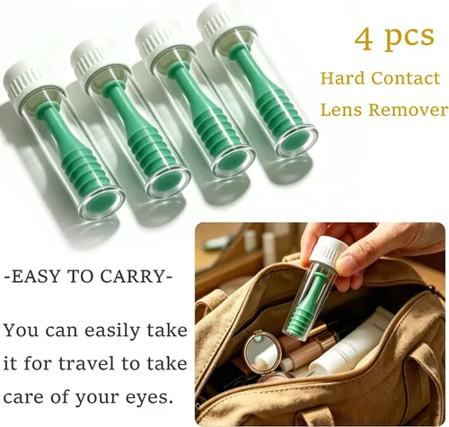 Vista 3 de 4 unids Hard Contact Lens Remover RGP émbolo para lentes duras suaves
