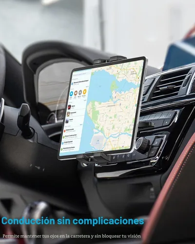 Vista 2 de Soporte para tablet de coche con ranura para CD, soporte para tableta de CD ultra resistente para automóvil con rotación de 360°, compatible