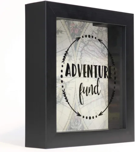 Vista 2 de Lawrence Frames Marco de caja de sombra negra de 8x8 Adventure Fund