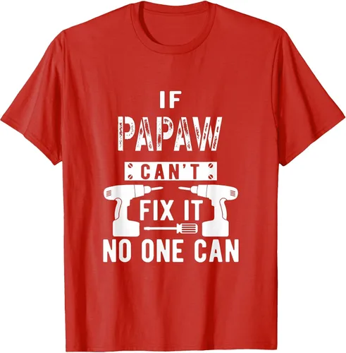Vista 30 de If Papaw Can't Fix It No One Can Grandpa T-Shirt Asphalt Grey