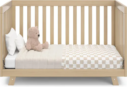 Vista 13 de Storkcraft Beckett 3 en 1 Cuna Convertible (Driftwood) – Certificado GREENGUARD Gold, Se Ajusta a Colchón de Cuna Estándar, Se Convierte en Cama