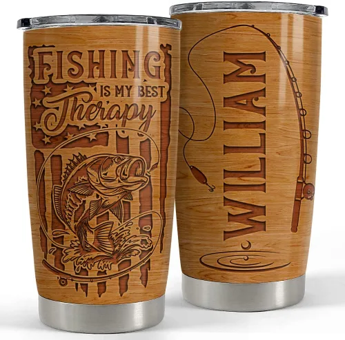 Vista 27 de SANDJEST Tazas de viaje aisladas de acero inoxidable de béisbol, tazas de café de 20 onzas y 30 onzas, regalo para amantes del béisbol, mamá, papá
