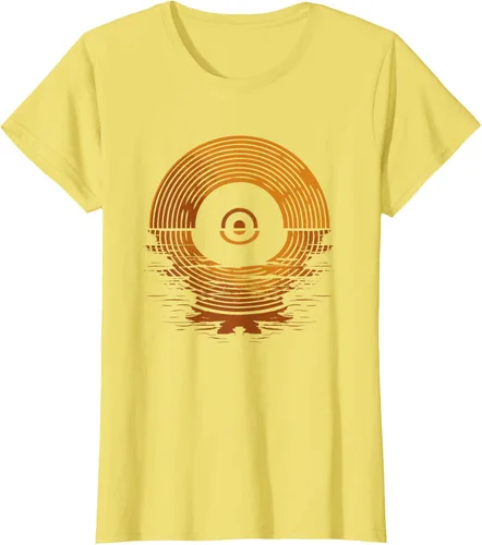 Vista 37 de Vinyl LP Records - Camiseta de vinilo Sunset Negro