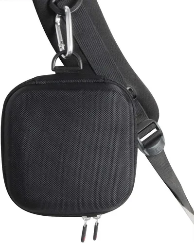 Vista 6 de Hermitshell Estuche rígido de viaje para Cricut Easy Press Mini máquina de prensa de calor (negro + rosa)