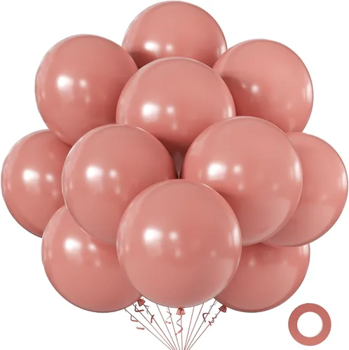 Vista 55 de KALOR Globos color morado ceniza de 18 pulgadas, 10 globos de látex mate, globos redondos grandes para bodas, baby shower, fiestas de cumpleaños
