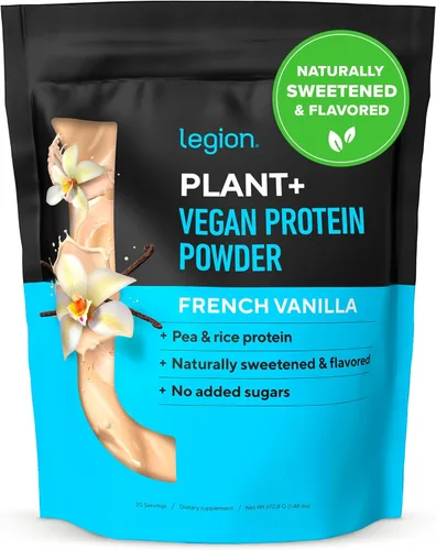 Vista 9 de LEGION Plant+ Proteína vegana en polvo, chocolate, arroz y guisantes, mezcla de proteínas a base de plantas. Sin gluten, sin OMG, endulzado