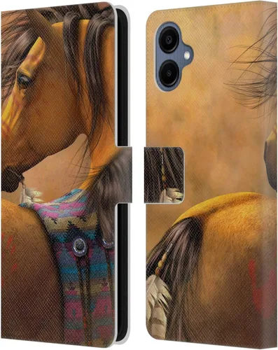Vista 69 de Head Case Designs Officially Licensed Laurie Prindle A Morgan Christmas Western Stallion Leather Wallet Case Compatible with Samsung Galaxy A07 4G