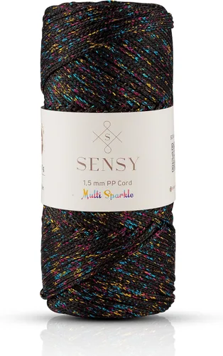 Vista 109 de Sensy Premium Cuerda de Poliéster 1.5mm (0.059 pulgadas) 164 Yardas Cuerda de Polipropileno 100% Cuerda de Macramé 1.5mm Cuerda para Bolsa