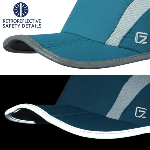 Vista 5 de GADIEMKENSD Sombrero reflectante plegable para exteriores, diseño sin estructura, protección solar UPF 50+, sombreros deportivos para mujeres