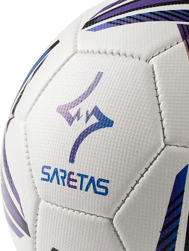 Vista 5 de SARETAS Balón de fútbol de piel sintética tamaño 5, para adultos, jóvenes, adolescentes, jóvenes, entrenamiento, fútbol, 32 paneles cosidos a