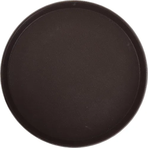 Vista 3 de Winco - Bandeja redonda fácil de sostener, 11 pulgadas, negro mediano