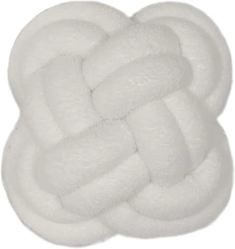 Vista 35 de Cyprinus Carpio Almohada creativa con nudo de bola de rosa, cojín de flor para sofá, almohada lumbar, decoración (rosa-C)