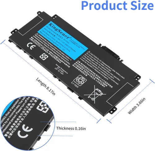 Vista 2 de Batería portátil de 43.3Wh para HP X360 14M-DW - PV03XL 11.55V Li-ion