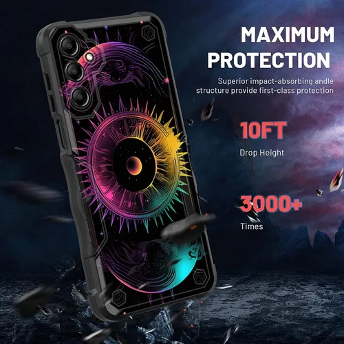 Vista 1022 de Funda para Galaxy A14 5G, [Doble Capa][Protección contra Caídas de Grado Militar de 10 Pies] [Antideslizante] Funda Resistente a Prueba de Golpes