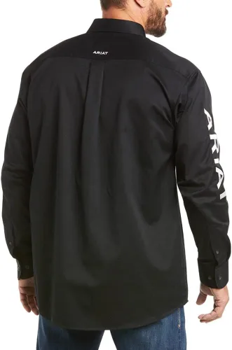 Vista 2 de Camisa lisa de Ariat, hecha de sarga para hombre