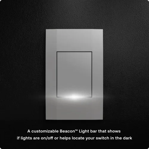 Vista 5 de Interruptor de luz inteligente (Gen 2) de Deako, unipolar, de 3 vías, de 4 vías, Wi-Fi de 2.4 GHz, programable, aplicación remota, control de voz