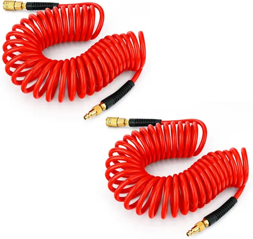 Vista 10 de 2 mangueras de aire de retroceso de poliuretano, 1/4 pulgadas de Amarillo