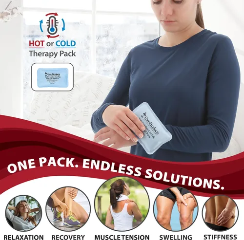 Vista 2 de Compresa para tratamiento Hot and Cold Core Products CorPak Soft Comfort - Fabricado en EE. UU., Azul, 1 Flexible reusable therapy pack delivers