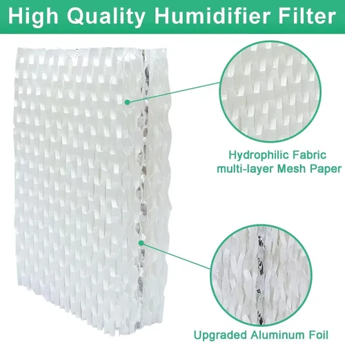 Vista 3 de Paquete de 4 filtros humidificadores de repuesto para Equate, filtro humidificador de repuesto para ReliOn RCM-832 ProCare PCWF813 PCCM-832N