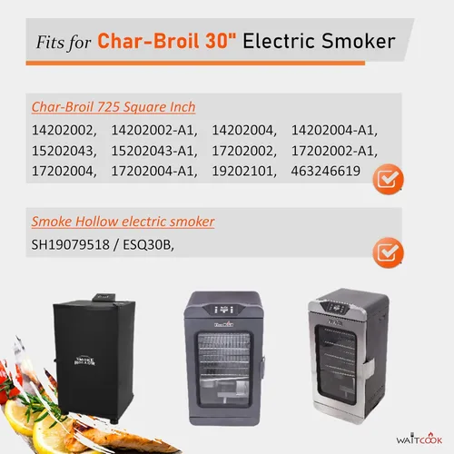 Vista 4 de Elemento calefactor eléctrico de repuesto de 800 vatios para ahumador eléctrico Char-Broil y Masterbuilt de 30 pulgadas de control digital