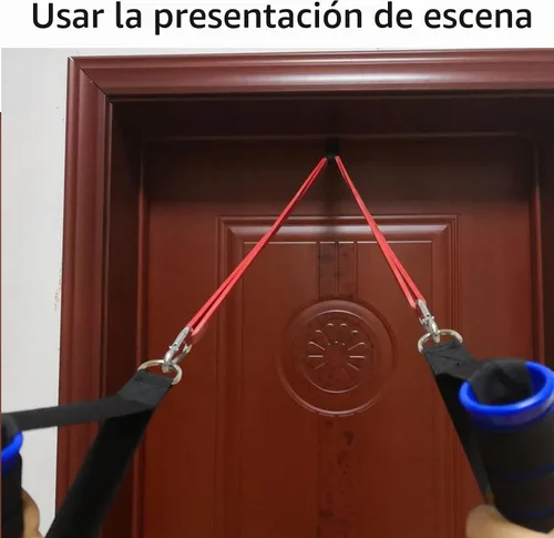 Vista 2 de 3 bandas de resistencia para anclaje de puerta, anclaje seguro para puerta, anclaje de puerta resistente para bandas de resistencia, anclaje