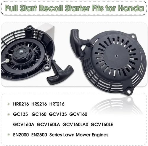 Vista 5 de Actualización GCV160 - Conjunto de arranque de tracción con adhesivo de arranque de retroceso para Honda GCV135 GCV160cc, lavadora a presión, piezas