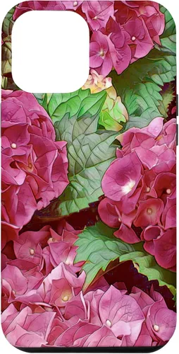 Vista 10 de iPhone 12 mini Rosa Hortensia Flor Estética